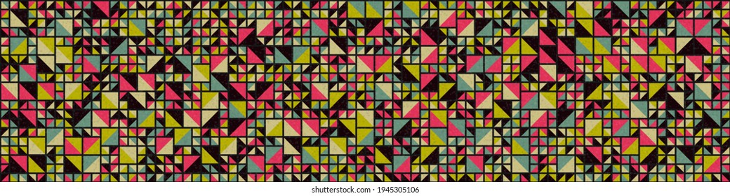 Abstract Geometric Pattern generative computational art illustration