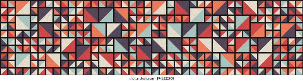 Abstract Geometric Pattern generative computational art illustration