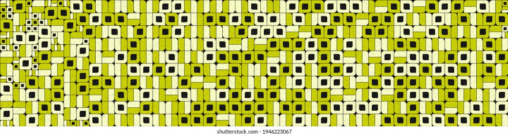 Abstract Geometric Pattern generative computational art illustration