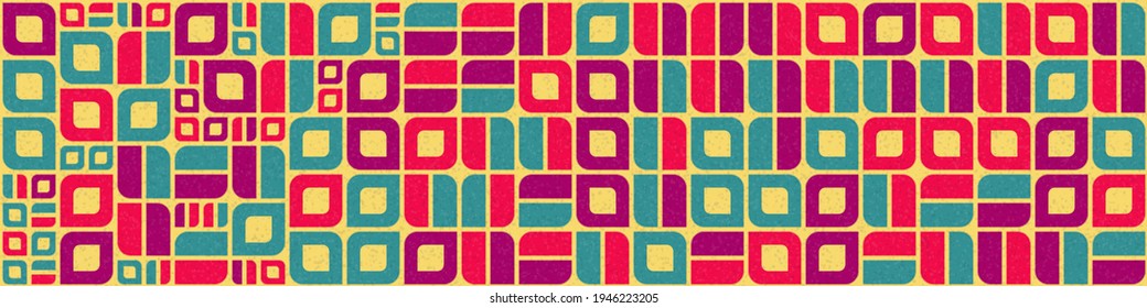 Abstract Geometric Pattern generative computational art illustration