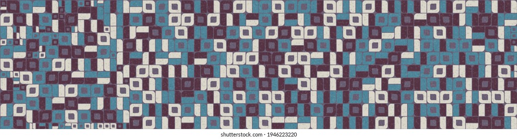 Abstract Geometric Pattern generative computational art illustration