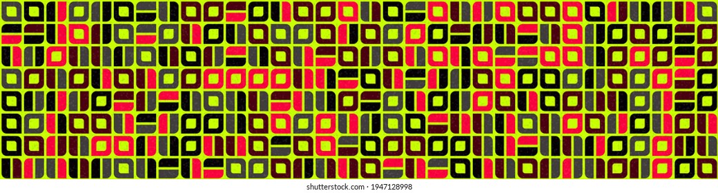 Abstract Geometric Pattern generative computational art illustration