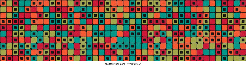 Abstract Geometric Pattern generative computational art illustration