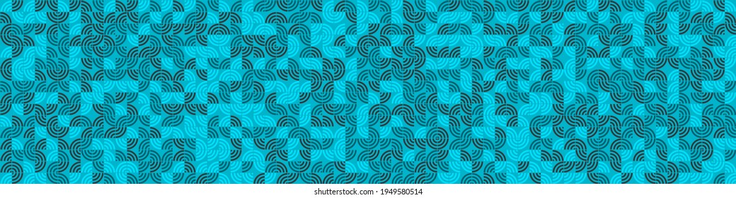 Abstract Geometric Pattern generative computational art illustration