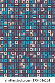 Abstract Geometric Pattern generative computational art illustration