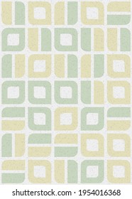 Abstract Geometric Pattern generative computational art illustration