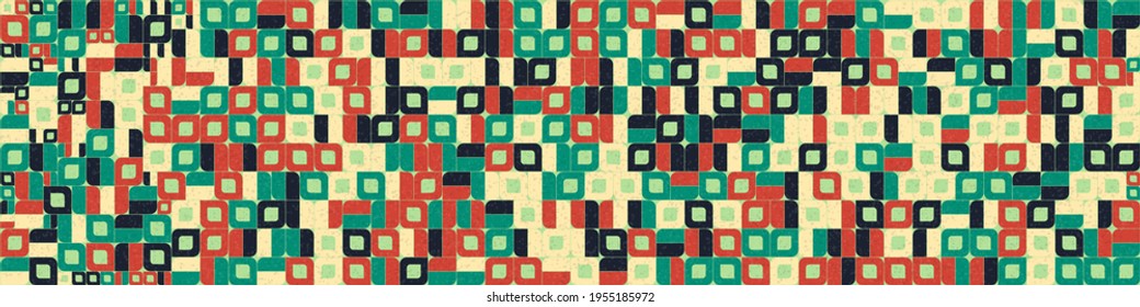 Abstract Geometric Pattern generative computational art illustration