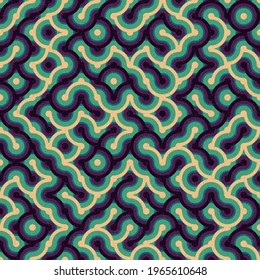 Abstract Geometric Pattern generative computational art illustration