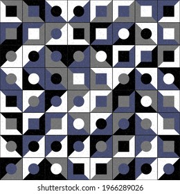 Abstract Geometric Pattern generative computational art illustration
