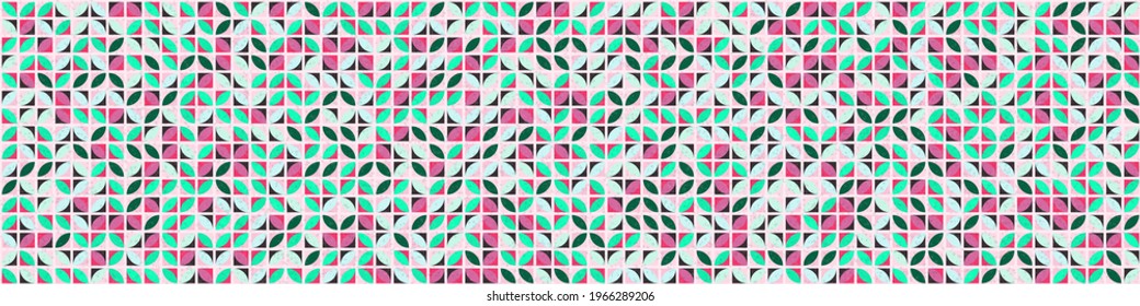 Abstract Geometric Pattern generative computational art illustration