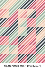 Abstract Geometric Pattern generative computational art illustration