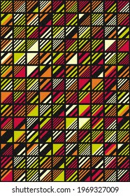 Abstract Geometric Pattern generative computational art illustration