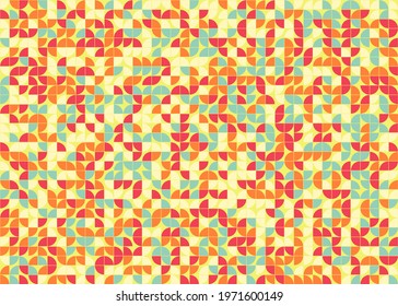 Abstract Geometric Pattern generative computational art illustration