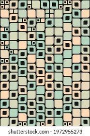 Abstract Geometric Pattern generative computational art illustration