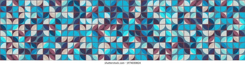 Abstract Geometric Pattern generative computational art illustration