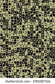 Abstract Geometric Pattern generative computational art illustration