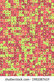 Abstract Geometric Pattern generative computational art illustration