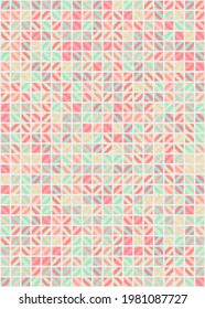 Abstract Geometric Pattern generative computational art illustration