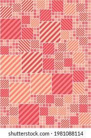 Abstract Geometric Pattern generative computational art illustration