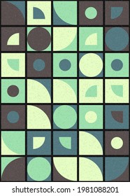 Abstract Geometric Pattern generative computational art illustration