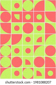 Abstract Geometric Pattern generative computational art illustration