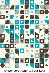 Abstract Geometric Pattern generative computational art illustration