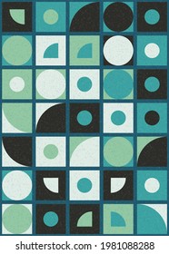 Abstract Geometric Pattern generative computational art illustration