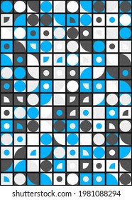 Abstract Geometric Pattern generative computational art illustration