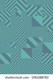 Abstract Geometric Pattern generative computational art illustration