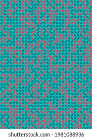 Abstract Geometric Pattern generative computational art illustration