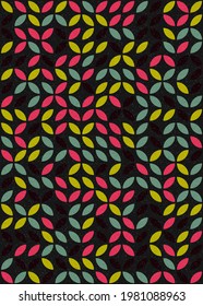 Abstract Geometric Pattern generative computational art illustration