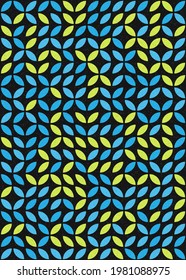 Abstract Geometric Pattern generative computational art illustration