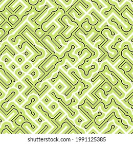 Abstract Geometric Pattern generative computational art illustration