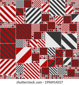 Abstract Geometric Pattern generative computational art illustration