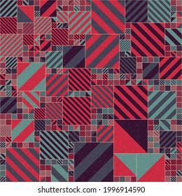 Abstract Geometric Pattern generative computational art illustration