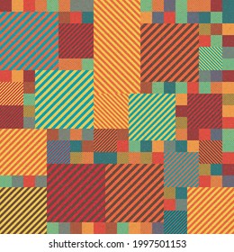 Abstract Geometric Pattern generative computational art illustration