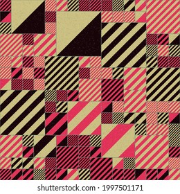 Abstract Geometric Pattern generative computational art illustration