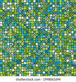 Abstract Geometric Pattern generative computational art illustration