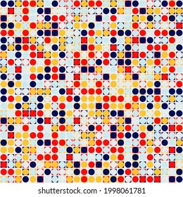 Abstract Geometric Pattern generative computational art illustration