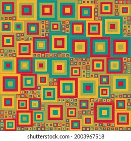 Abstract Geometric Pattern generative computational art illustration