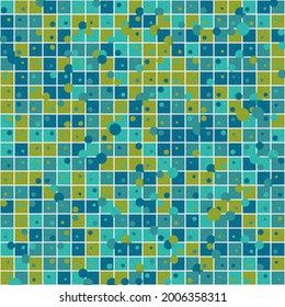 Abstract Geometric Pattern generative computational art illustration