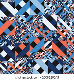 Abstract Geometric Pattern generative computational art illustration