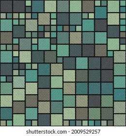 Abstract Geometric Pattern generative computational art illustration