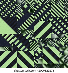 Abstract Geometric Pattern generative computational art illustration