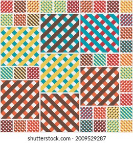 Abstract Geometric Pattern generative computational art illustration