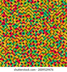 Abstract Geometric Pattern generative computational art illustration