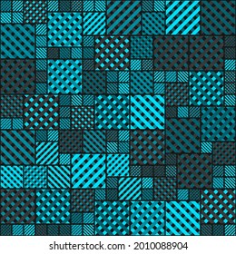 Abstract Geometric Pattern generative computational art illustration