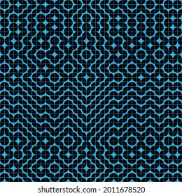 Abstract Geometric Pattern generative computational art illustration