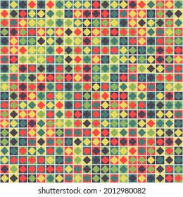 Abstract Geometric Pattern generative computational art illustration