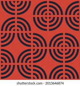 Abstract Geometric Pattern generative computational art illustration